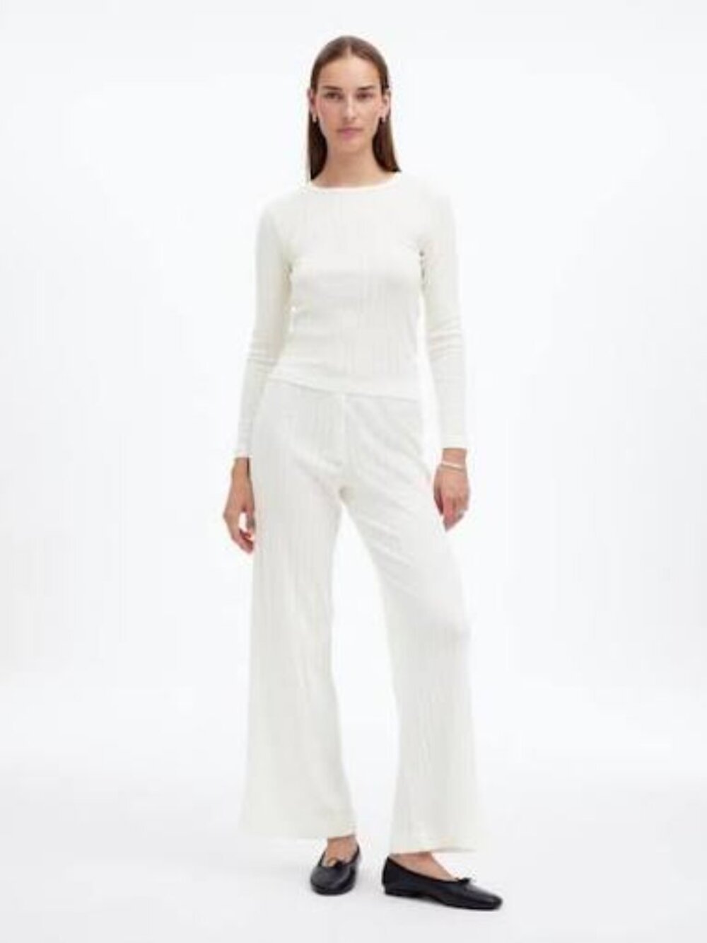 Madewell x LESET red pointelle pant